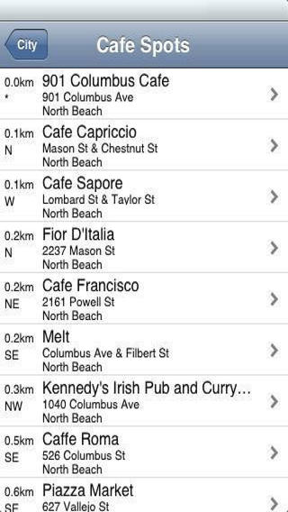 Find nearby cafes