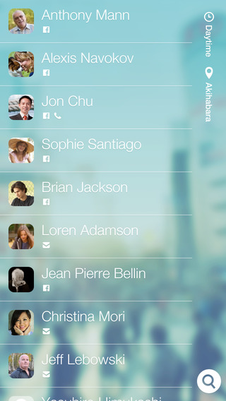 The app automatically figures out your top 15 contacts