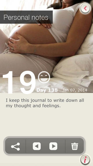 Jot down notes on your pregnancy