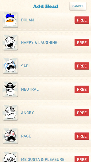 Hundreds of popular rage faces