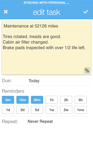 Edit your tasks with ease