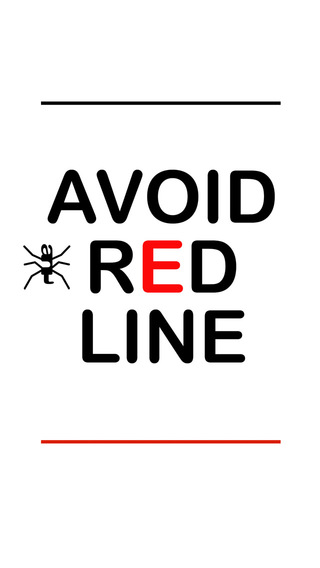 Be sure to avoid the red lines