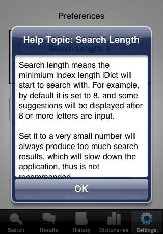Adjustable Search Length