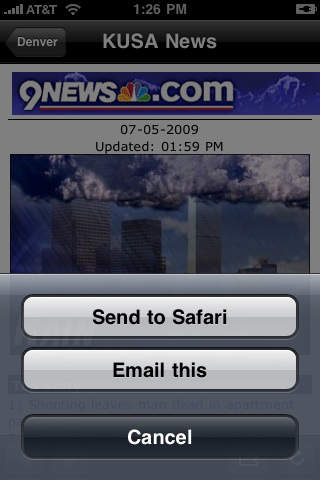 Instantly share news stories