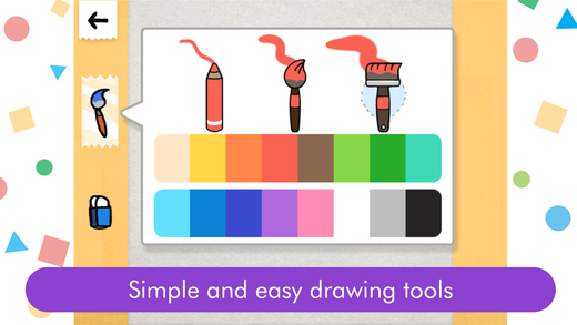 Choose your drawing tool and the paint color
