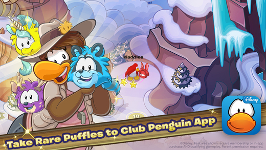 Cute puffles to take back to your Club Penguin account