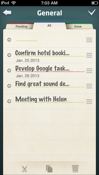 Add notes to the tasks