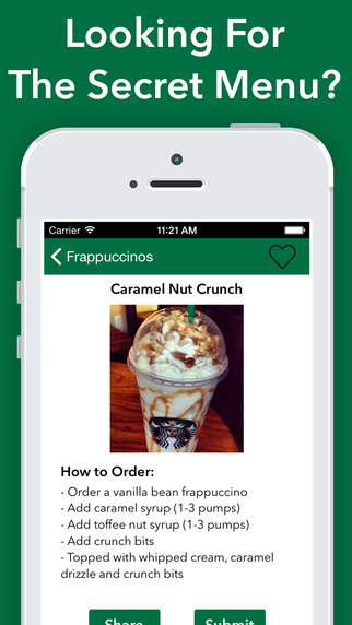 The Starbucks’ Secret Menu in the Palm of Your Hands image