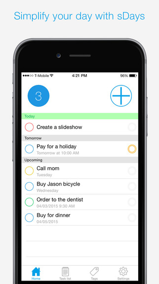 Organize your tasks in a clean and streamlined manner