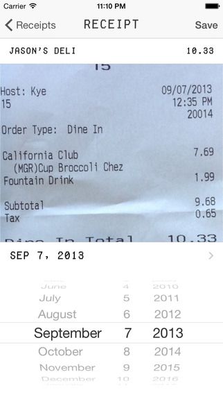 Features of Trip Receipts App image