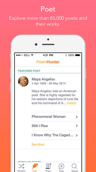 Best Features of Poemhunter App image