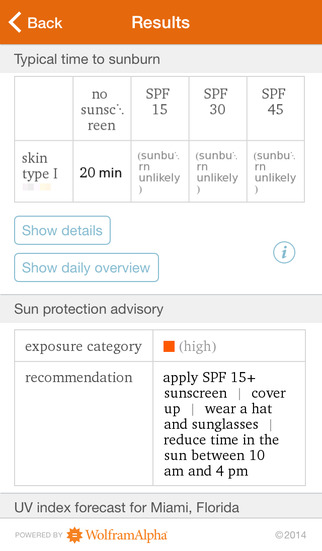 Best Features of Wolfram Sun Exposure Reference App image